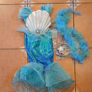Shimmering Aqua Mermaid Costume for Kids